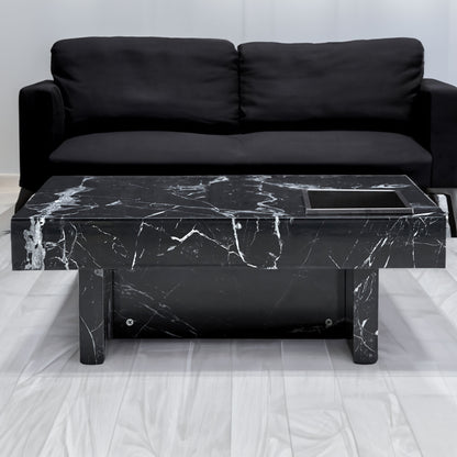 Black Pattern Modern Coffee Table