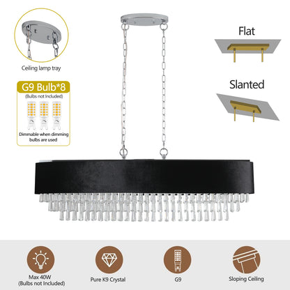Modern Crystal Chandelier Fixture