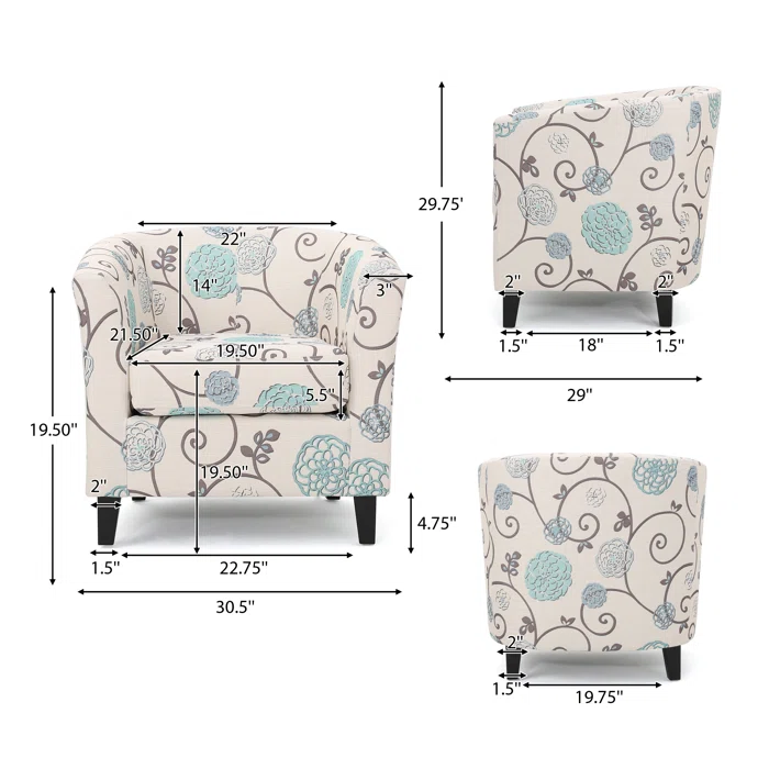 Plaza Velvet Club Chair – White