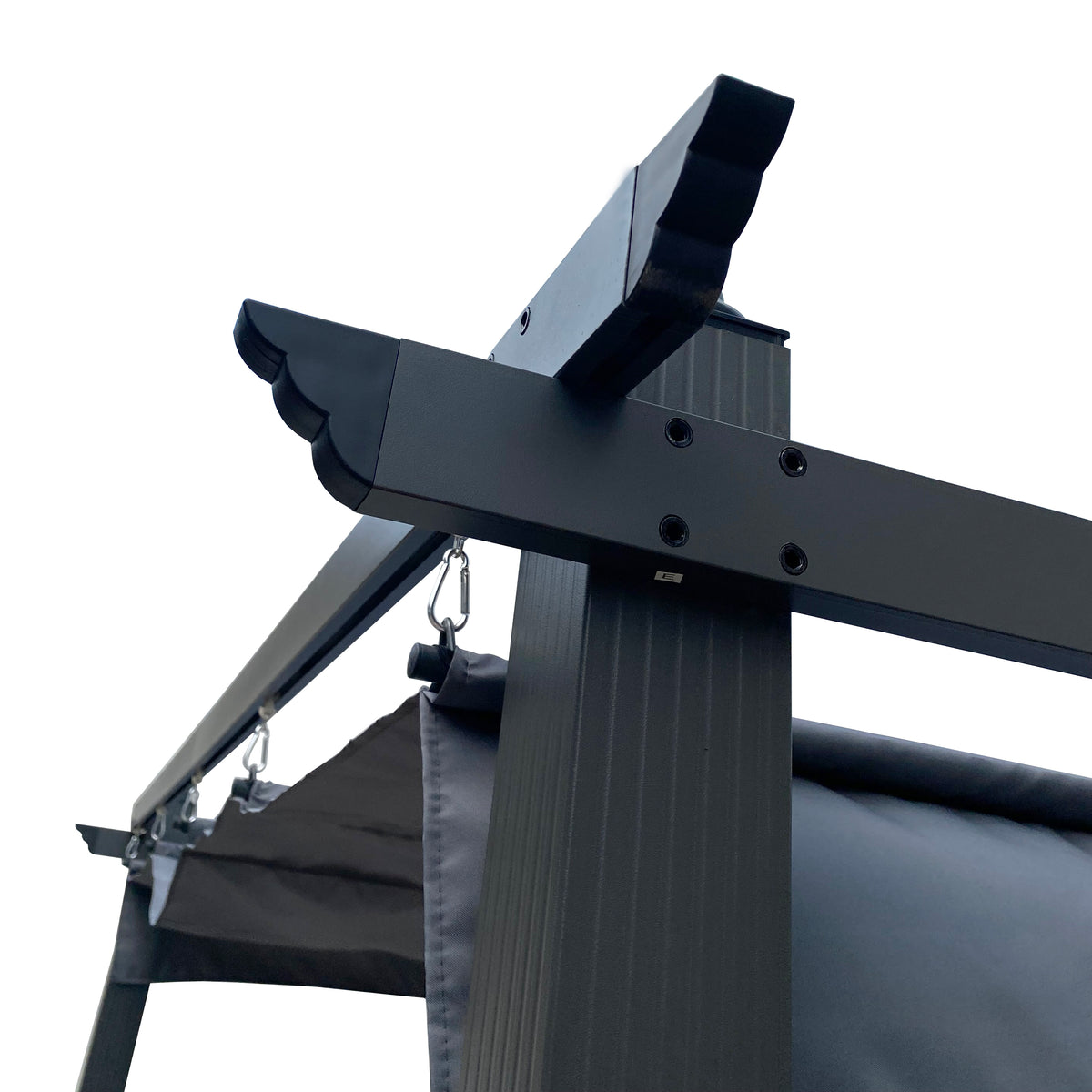 Outdoor Retractable Pergola Gray