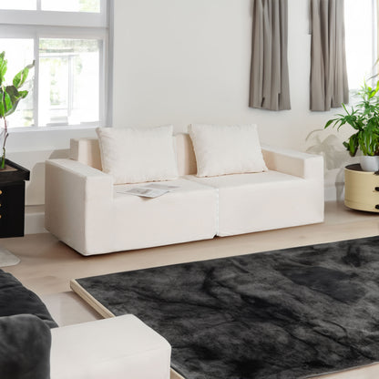 Convertible Foam Sofa Chair Twin Gray