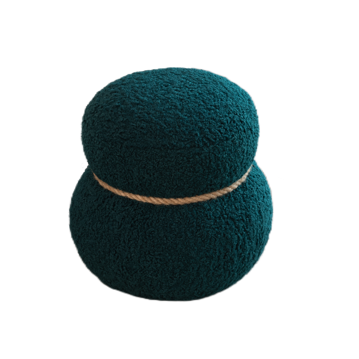 Plush Green Snowman Décor Figure