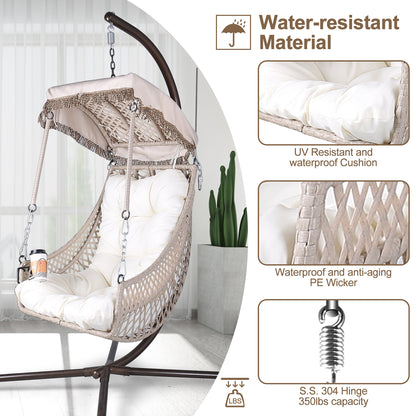 Rattan Egg Chair with Stand