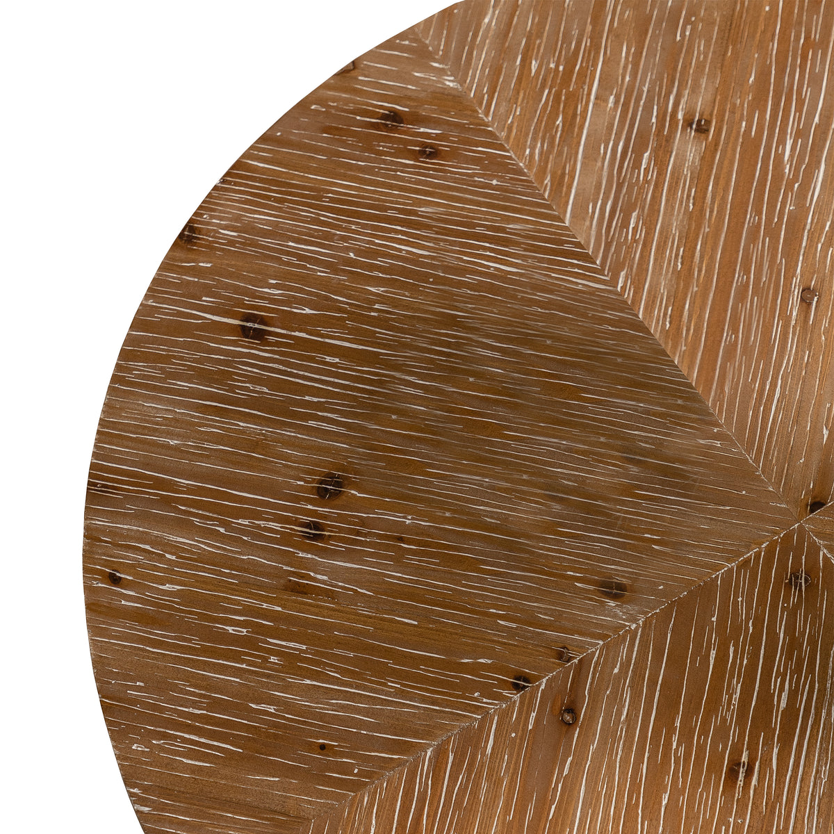 Retro Round Coffee Table – Metal & Wood