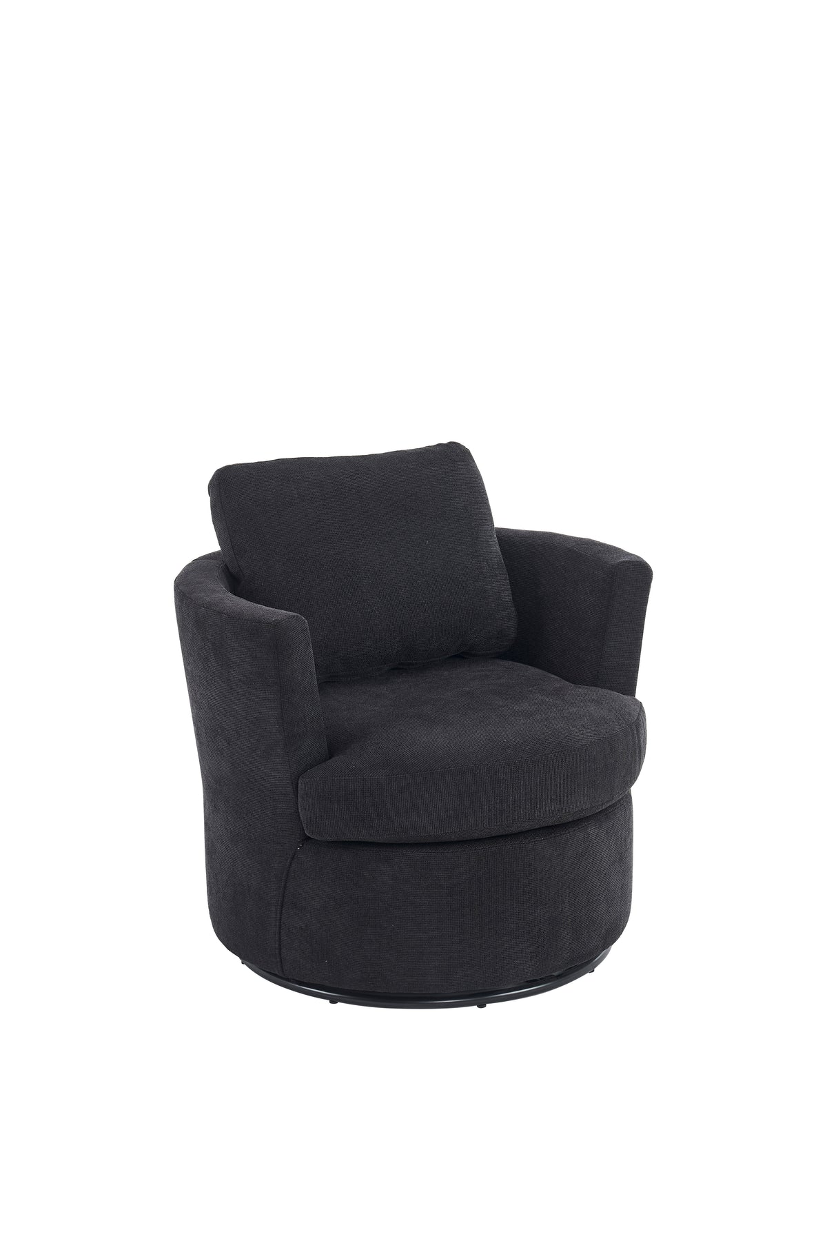Rotating Club Chair Black