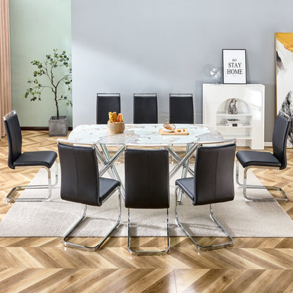 Modern Rectangular Dining Table for 6–8