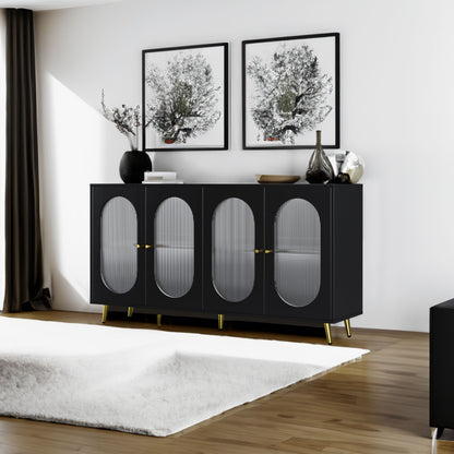 Black Acrylic Sideboard Cabinet