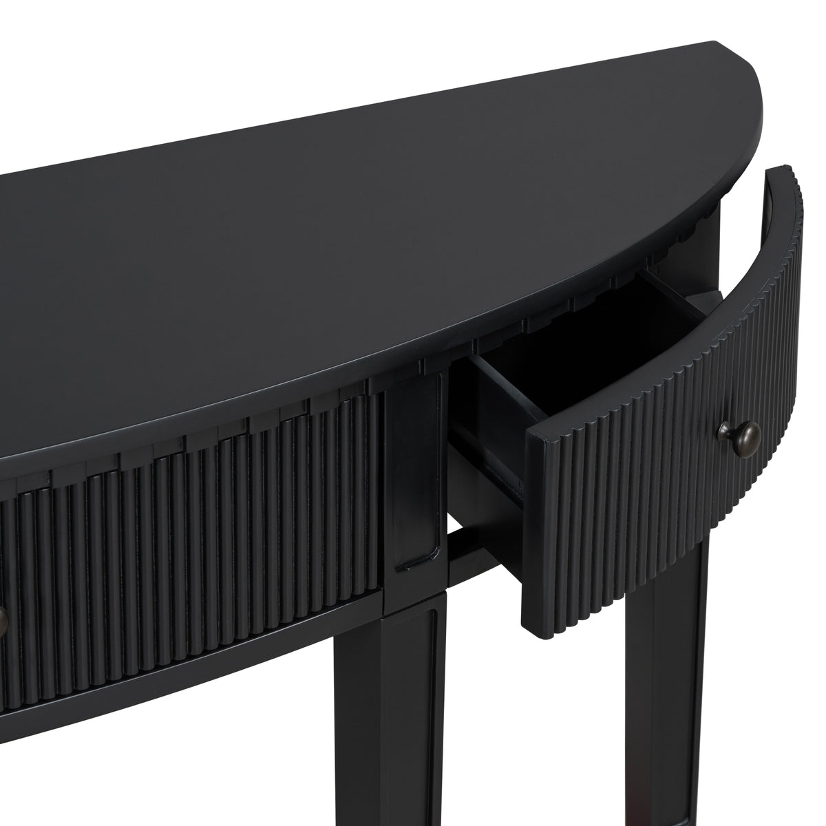 U-Style Vertical Pine Console Table