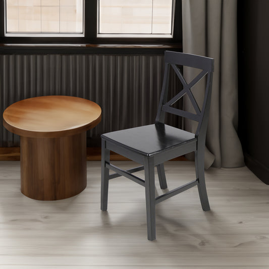 Farmhouse Acacia Dining Chairs Set of 2