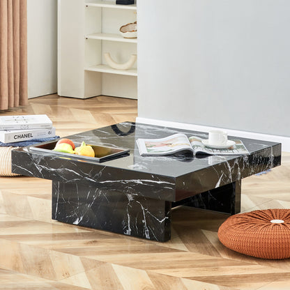 Black Pattern Modern Coffee Table