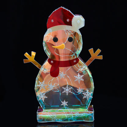 Glowing Snowman Plug-In LED Ornament