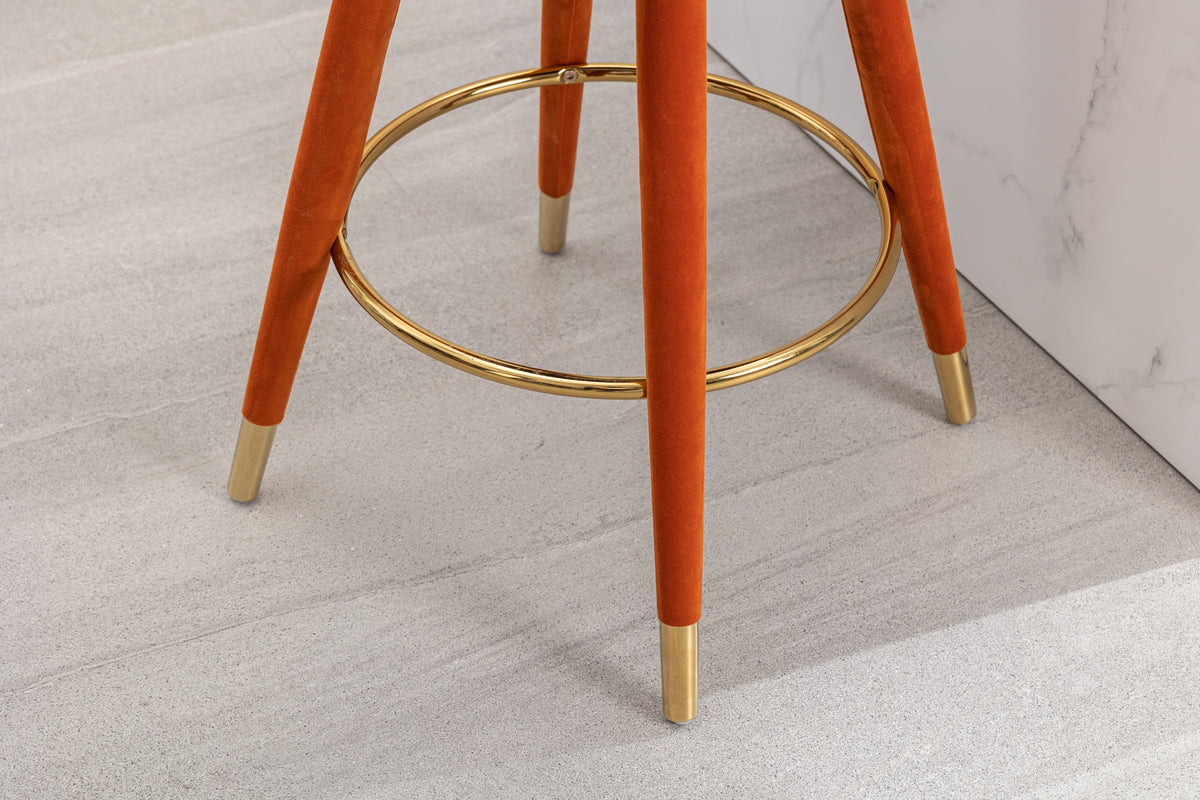 Counter Height Bar Stools Set of 2 Black
