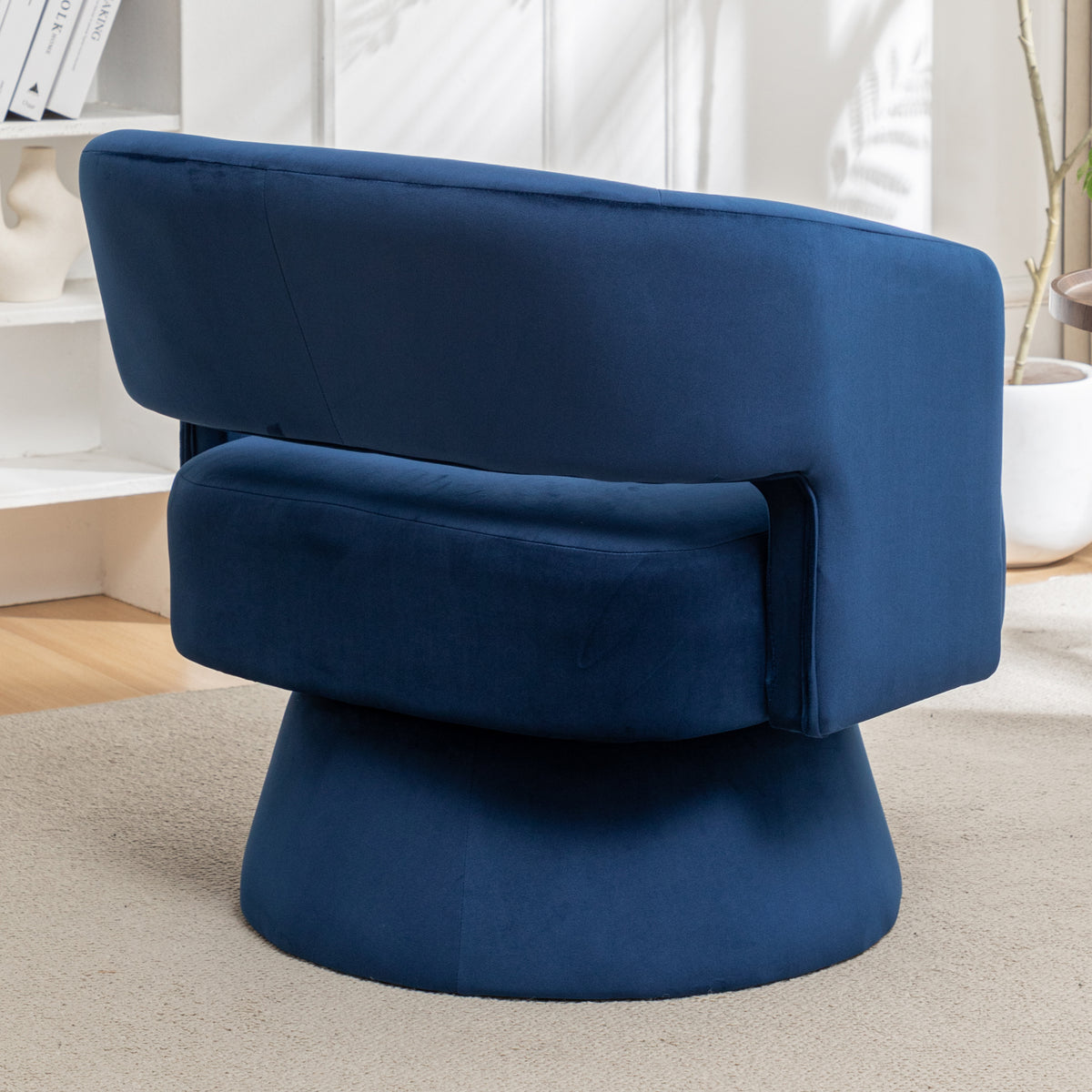 Velvet Swivel Club Chair