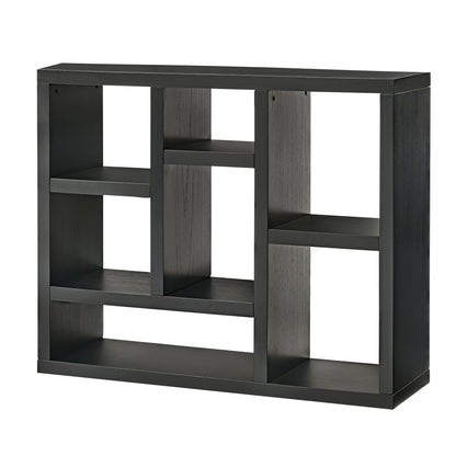 Open Wooden Storage Cabinet – 7-Cube Organizer