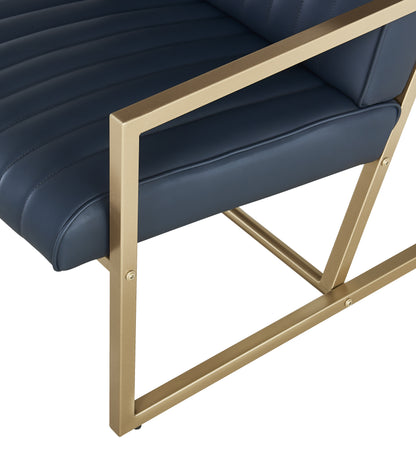 Modern PU Leather Dining Chair Black