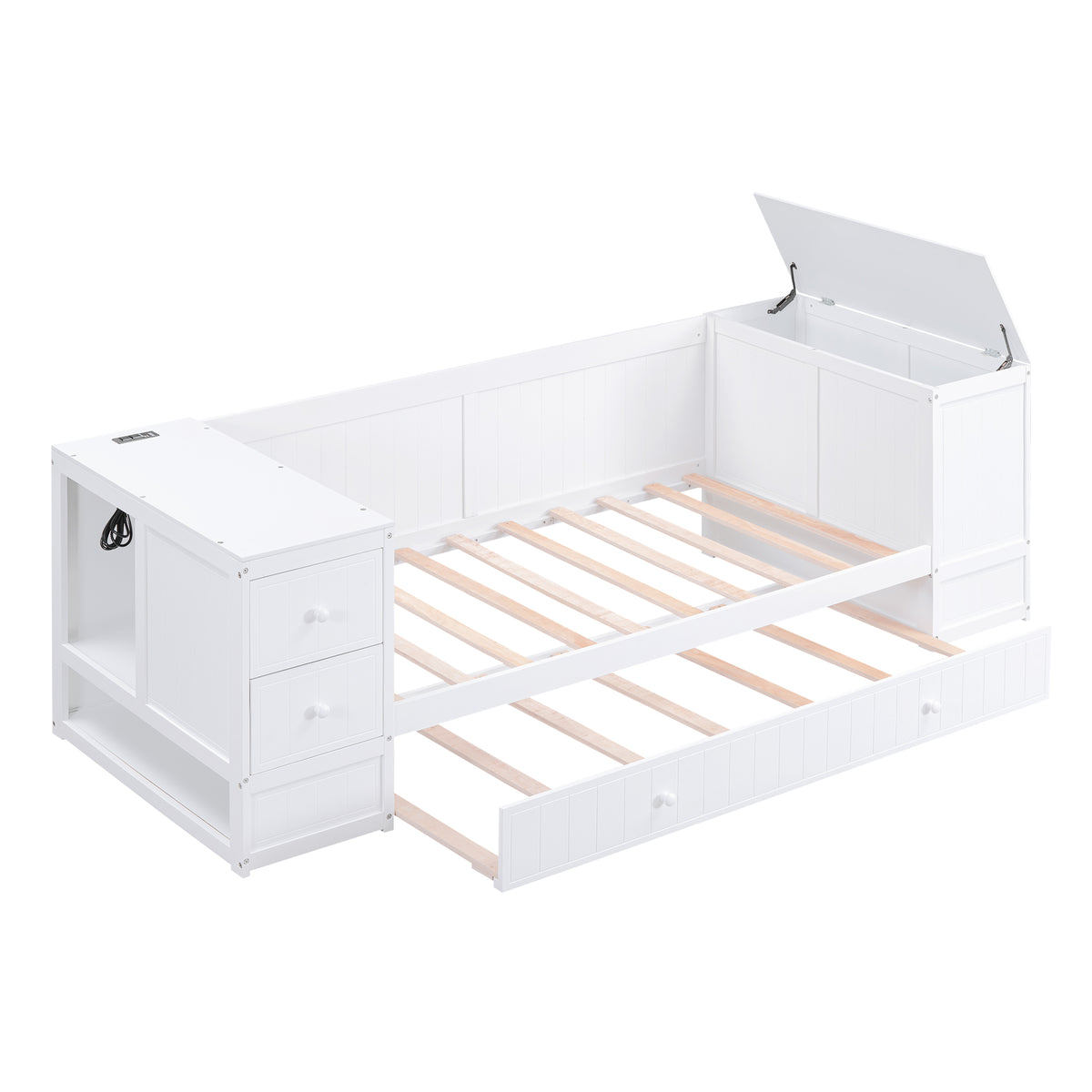 Twin Daybed with Storage White