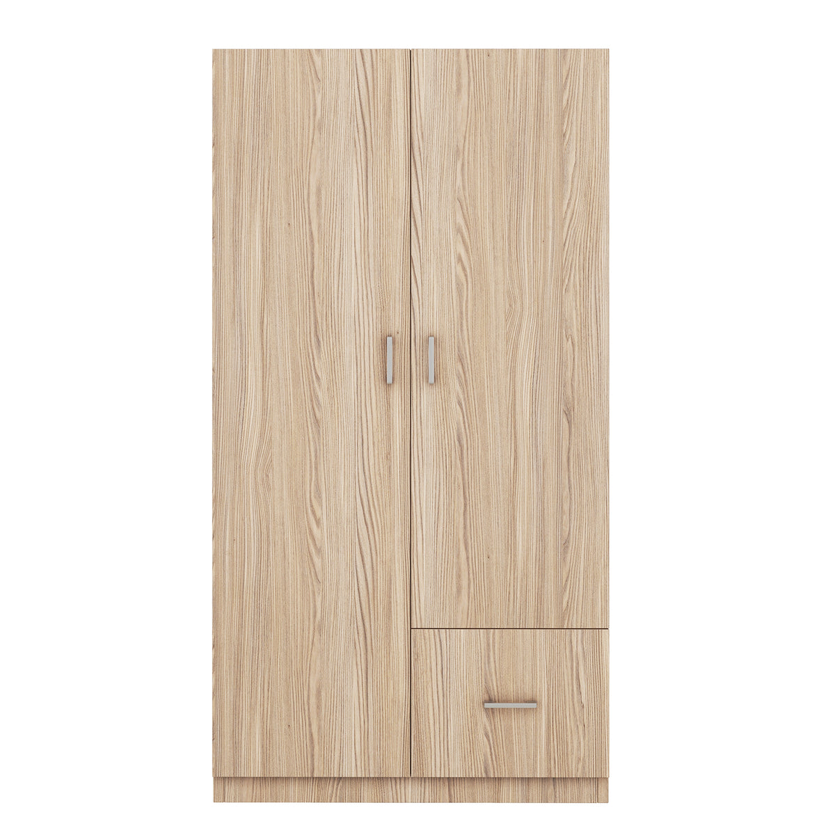 Wooden Double Wardrobe Natural Finish