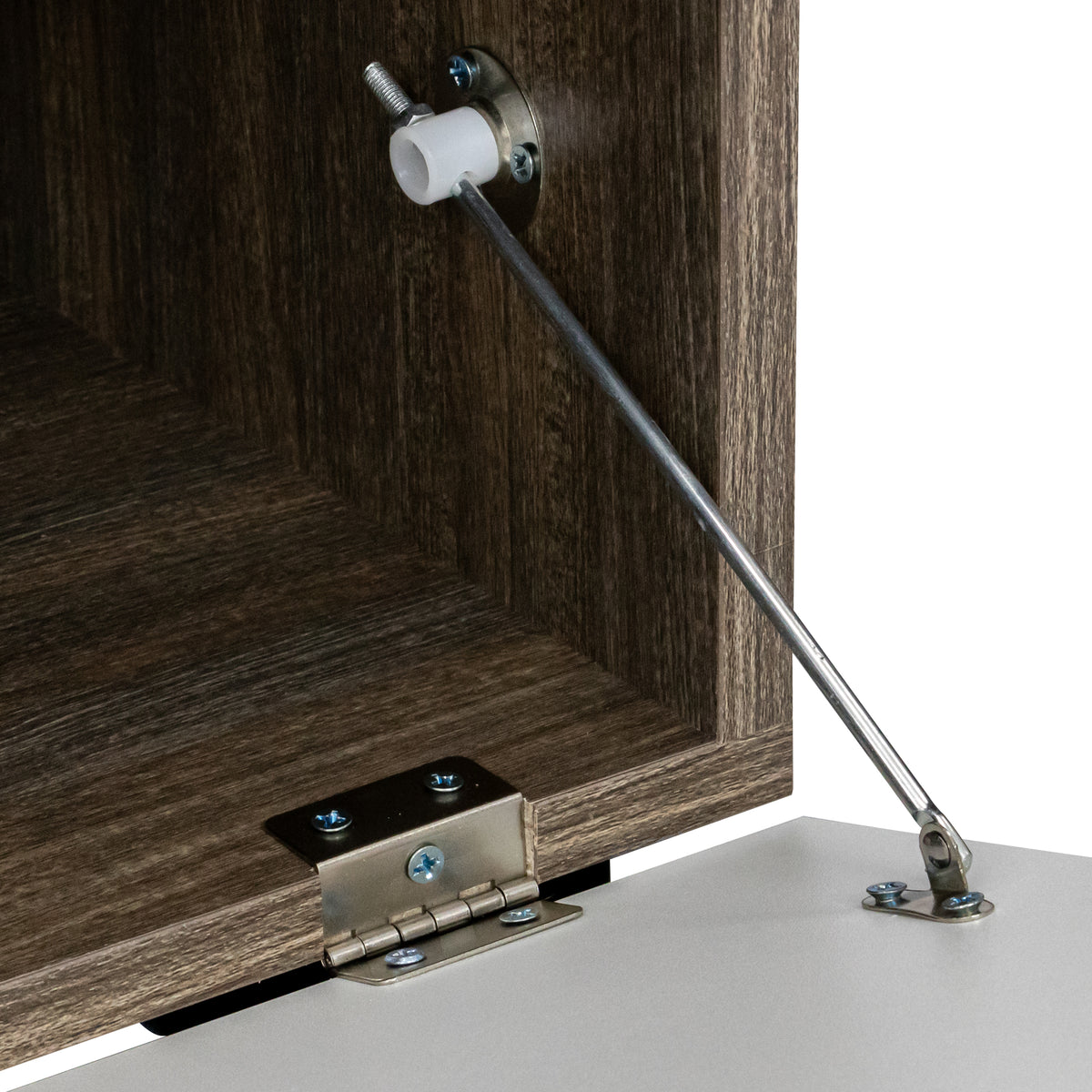 Modern TV Console with Glass Shelf – Quick Assembly