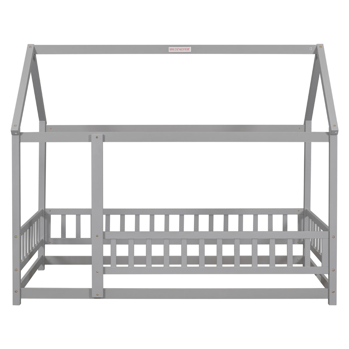 Twin Floor Bed Grey