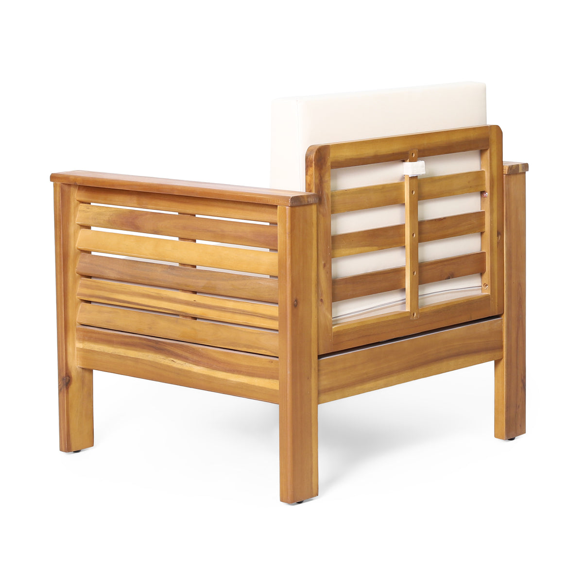 Outdoor Acacia Club Chairs (2 pcs) – Teak Beige