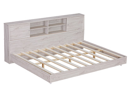 Full Daybed Frame with Bookcases Oak