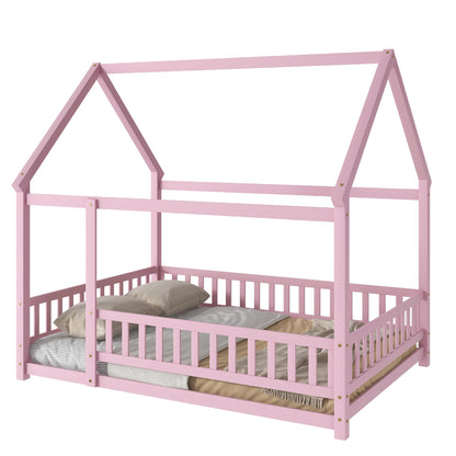 Full Floor Bed Pink