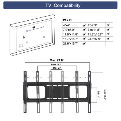 Rustic Brown TV Console – 65” Wood & Glass