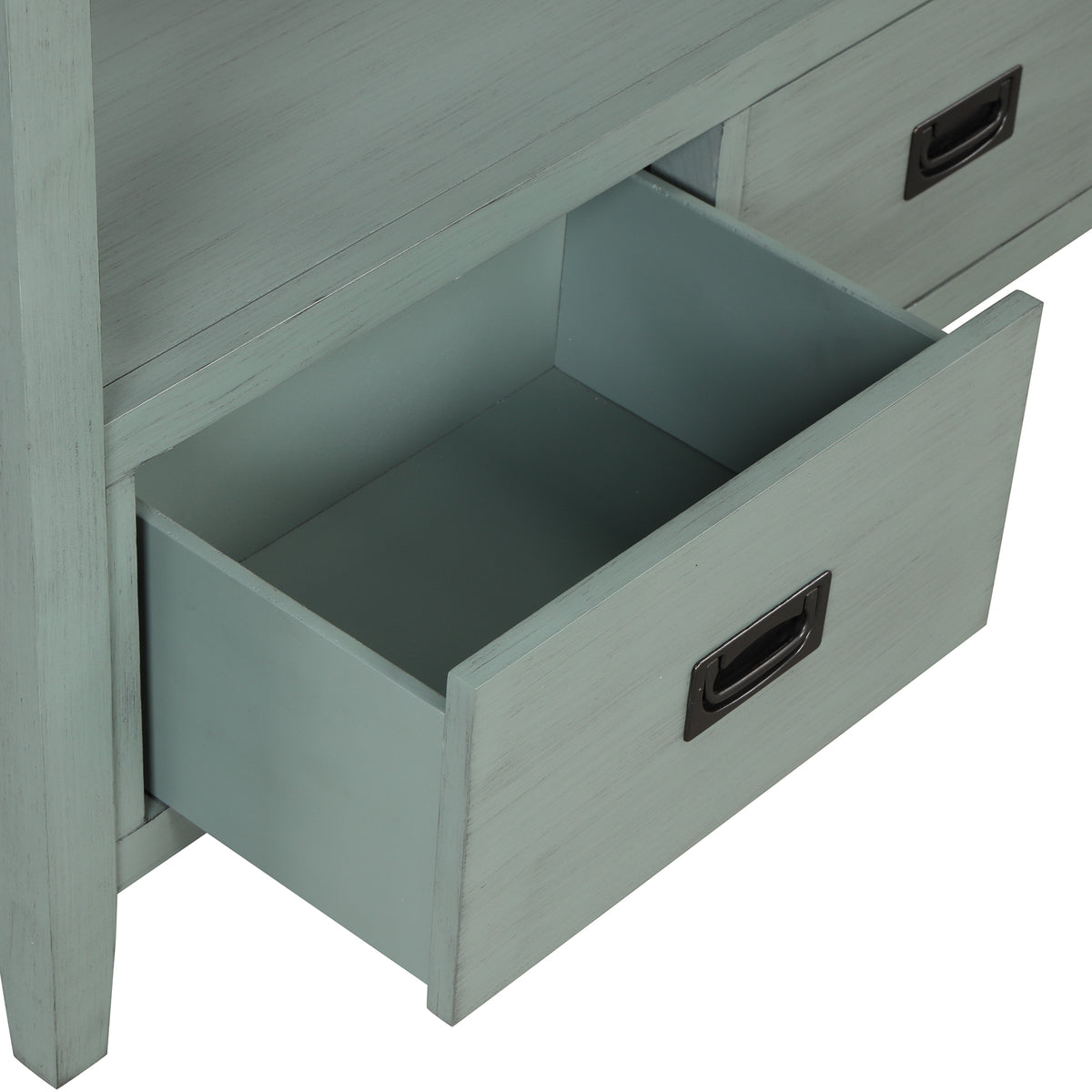 Farmhouse Console Table Blue