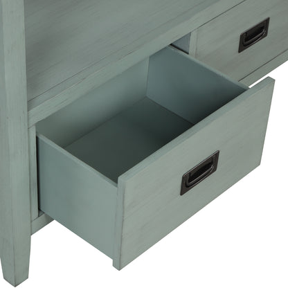 Farmhouse Console Table Blue
