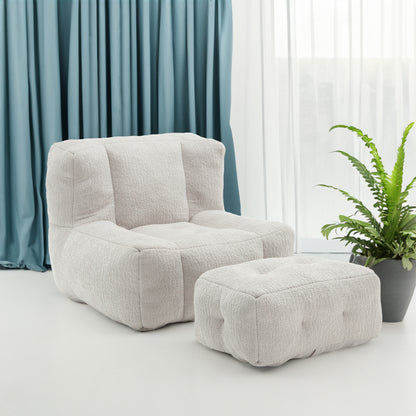 Fluffy Memory Foam Bean Bag Sofa – Indoor Lounge