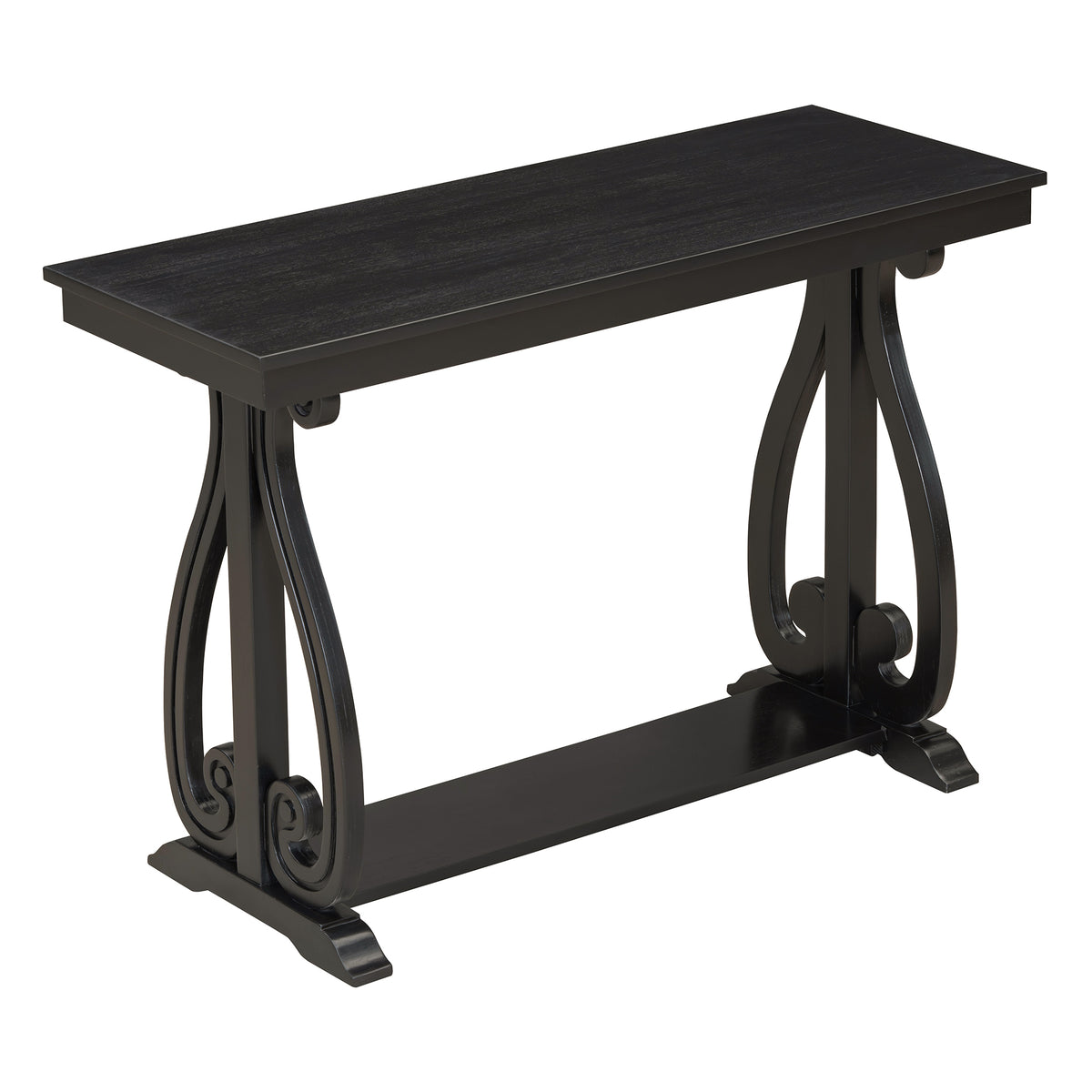Rustic Console Table Black