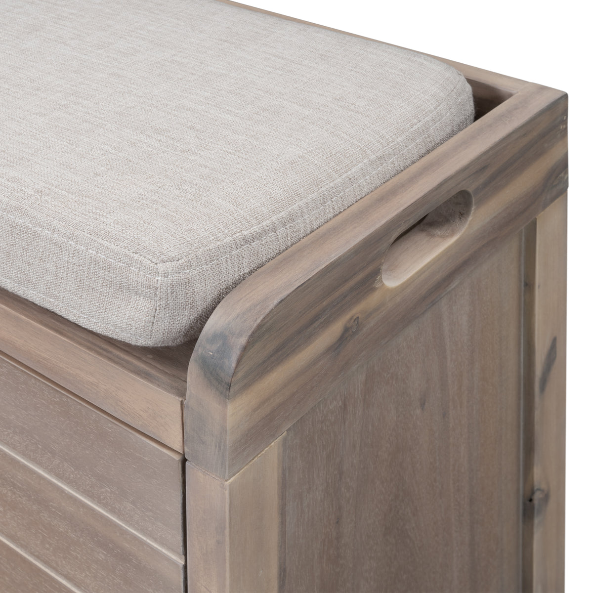 Storage Bench White Washed