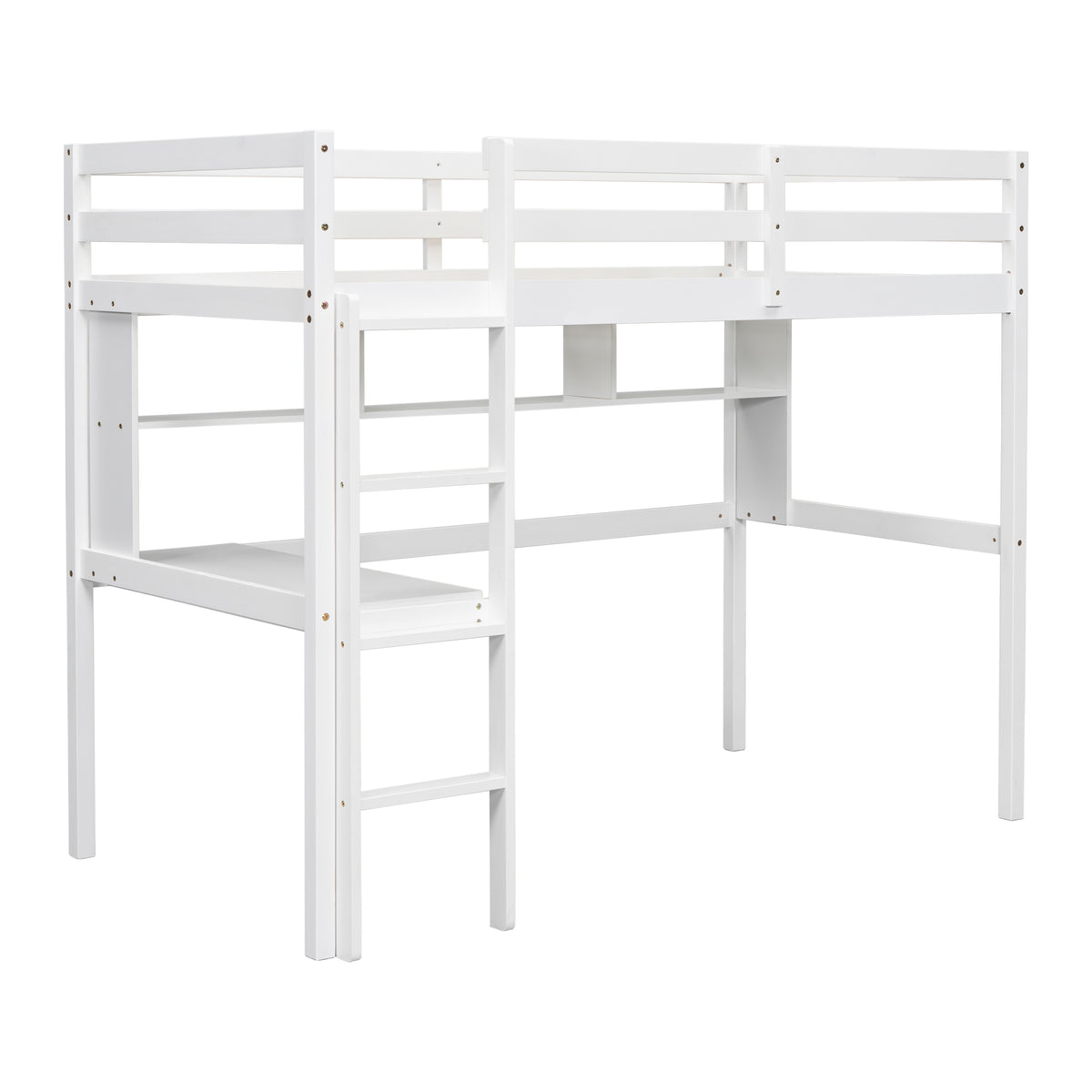 Twin Loft Bed White