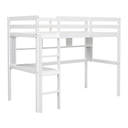 Twin Loft Bed White
