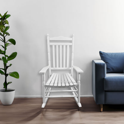 Classic White Porch Rocking Chair