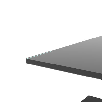 Rectangular Glass Coffee Table – Black