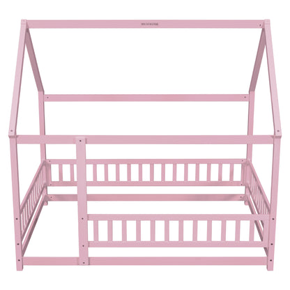 Full Floor Bed Pink