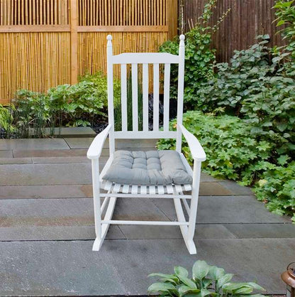 Wooden Porch Rocking Chair White