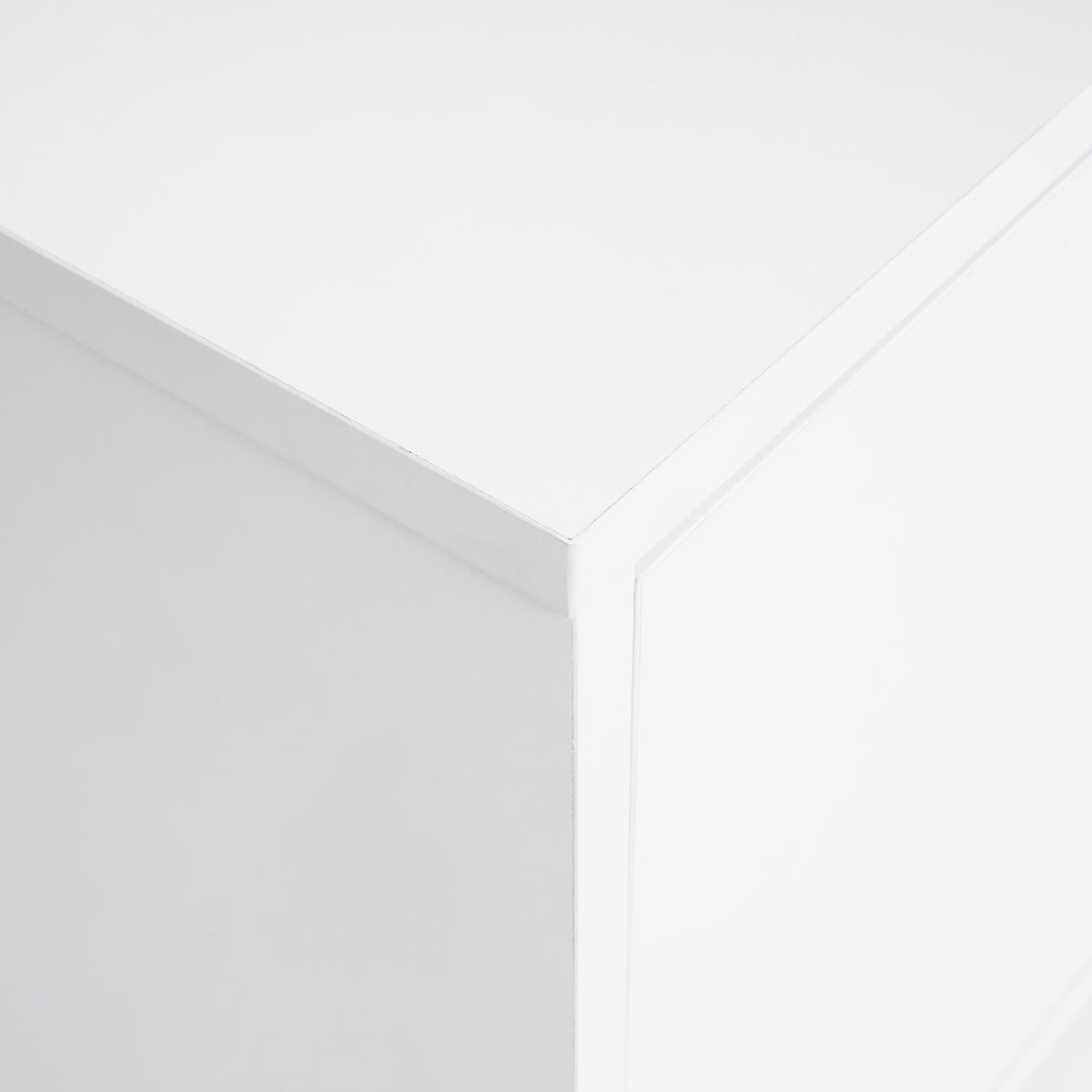 Modern LED TV Stand with Storage White