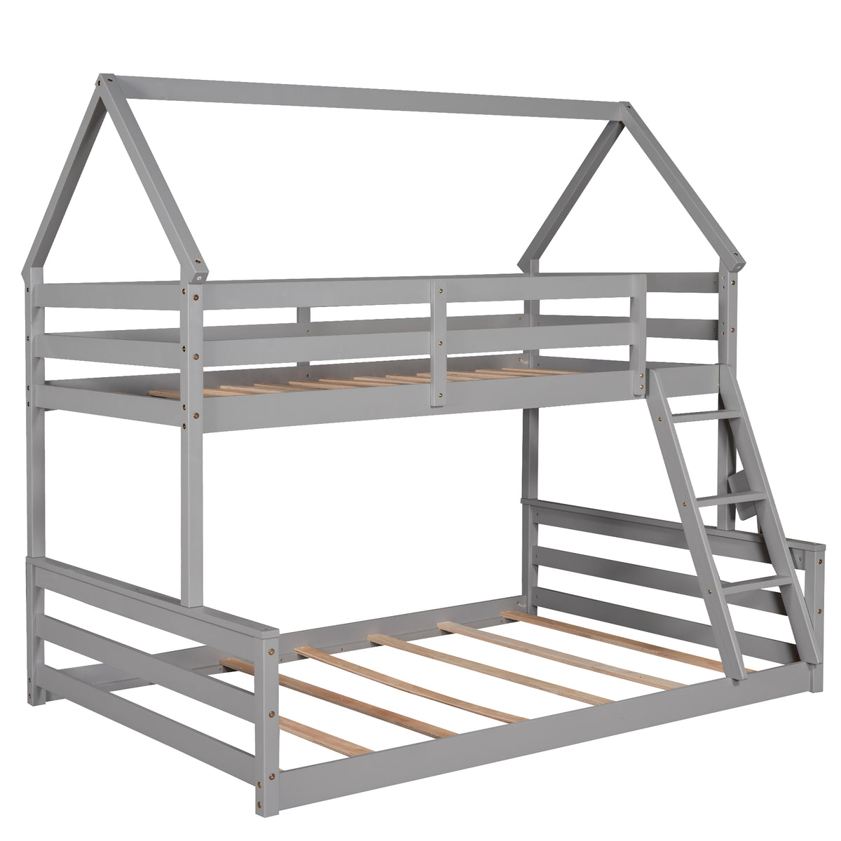Full Bunk Bed Gray
