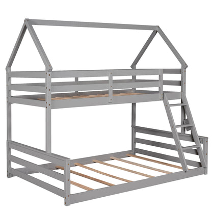 Full Bunk Bed Gray