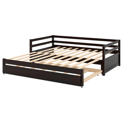 Twin Daybed with Trundle Espresso
