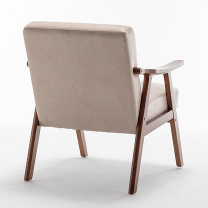 Oakwood Accent Armchair – Beige Linen