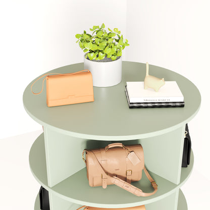 7-Layer 360° Rotating Shoe Rack Green
