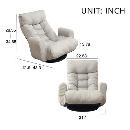 Adjustable Lounge Sofa Chair Gray