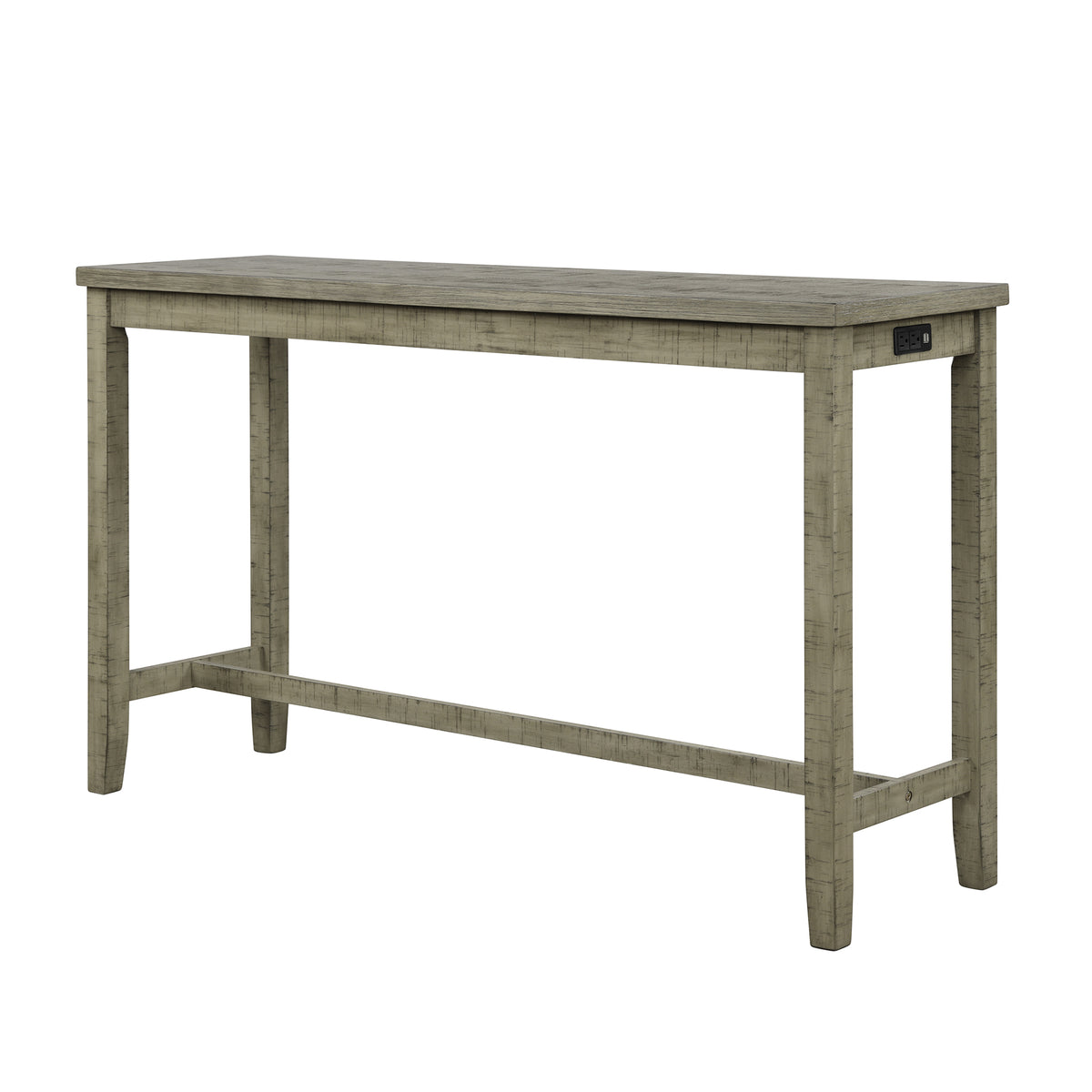 Counter Dining Set with Fabric Stools Green