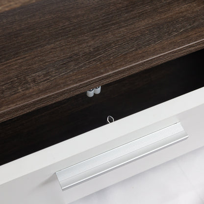 Modern Brown TV Stand with Bracket