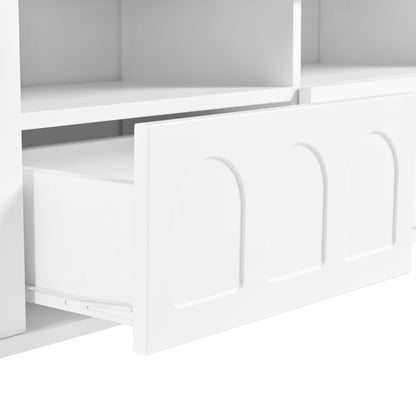 Cream Gloss LED TV Stand – 80”