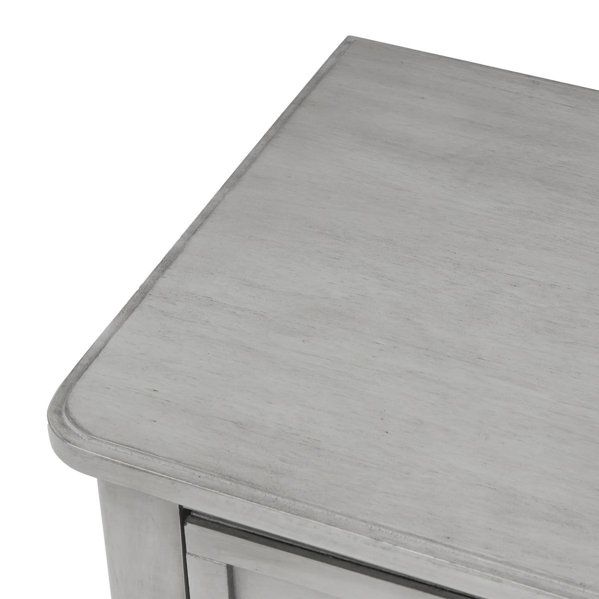Narrow Console Desk – Grey Washed Finish