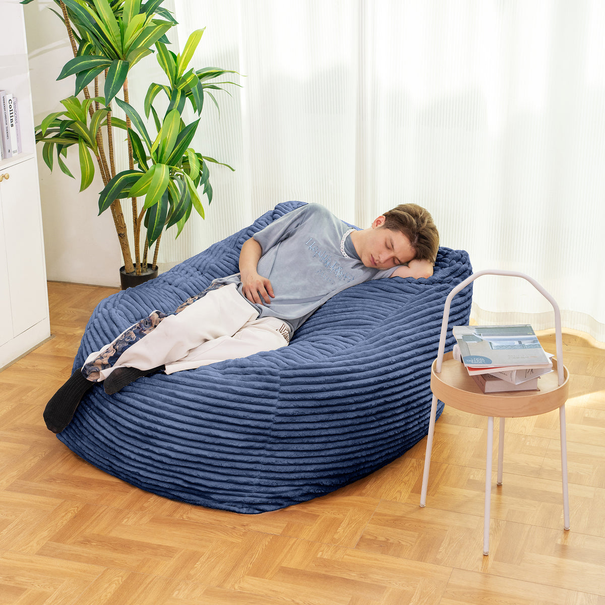 Faux Fur Bean Bag Lounge Chair